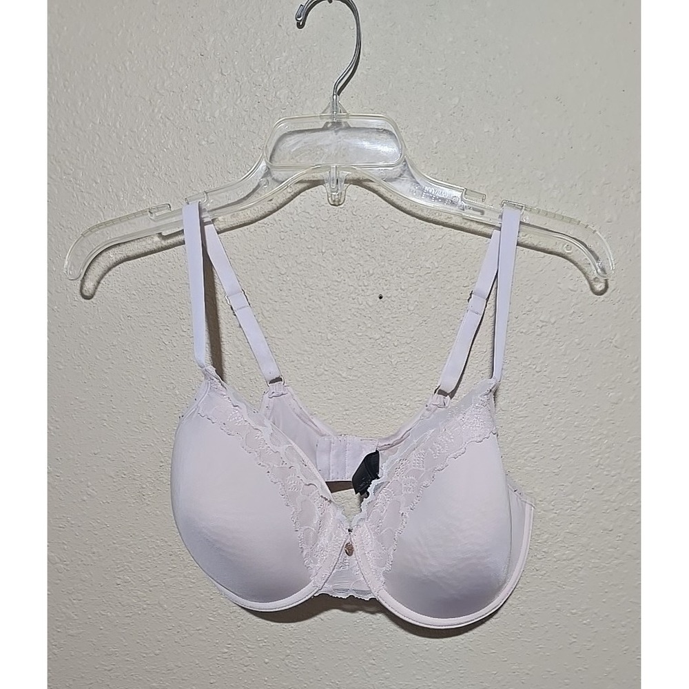 Natori Pink Lace Full Coverage Adjustable Straps Underwire T-Shirt Size 36D